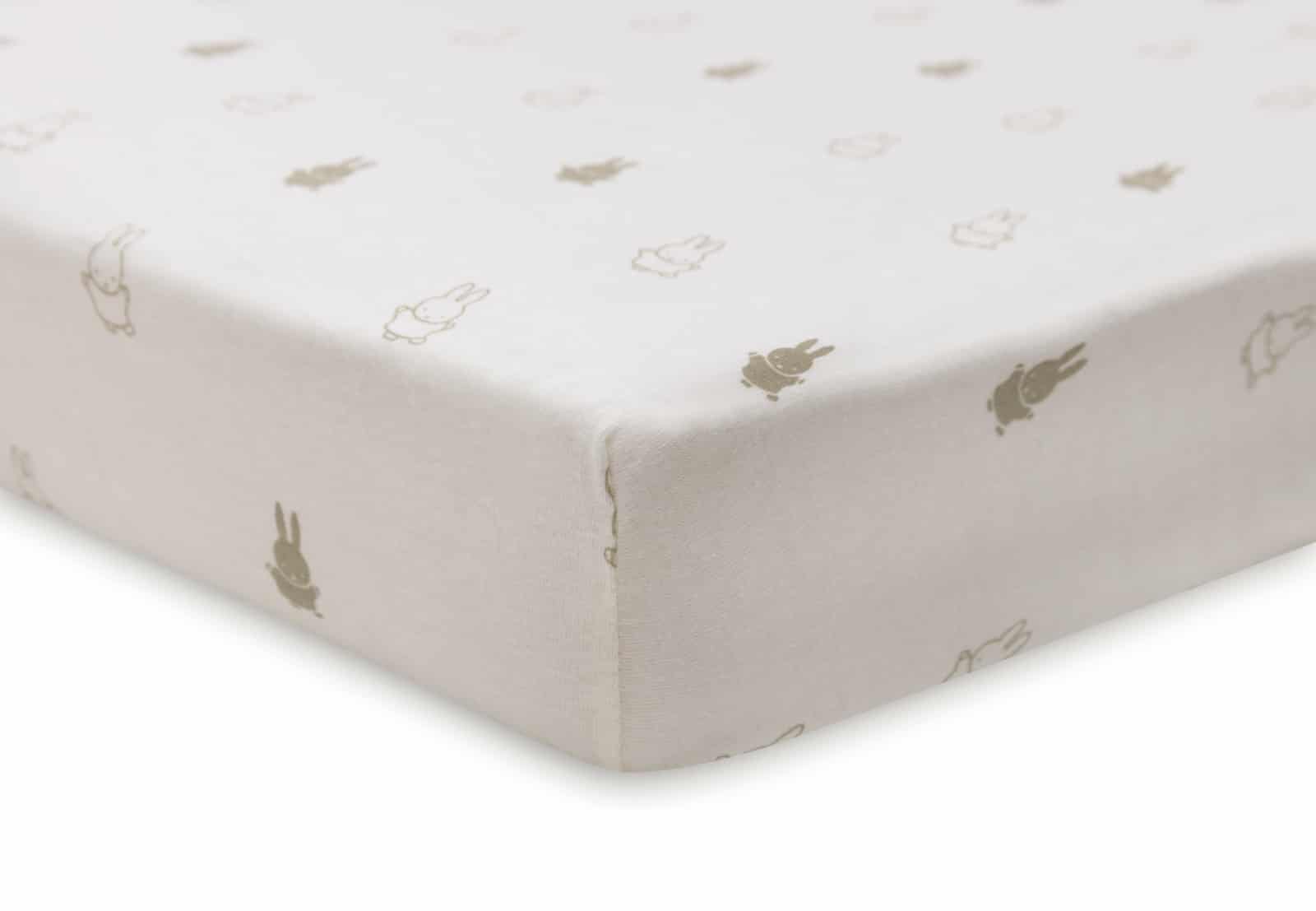 Jollein - Hoeslaken Jersey 40/50x80/90cm Happy Miffy Olive Green