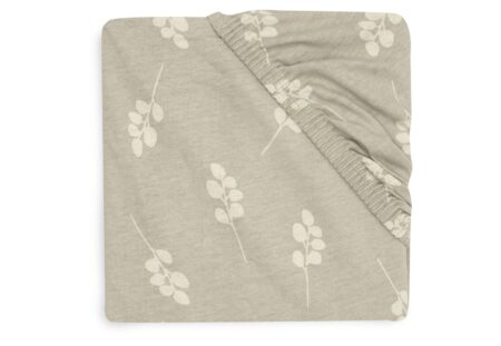 Jollein - Hoeslaken Jersey 40/50x80/90cm Twig Olive Green