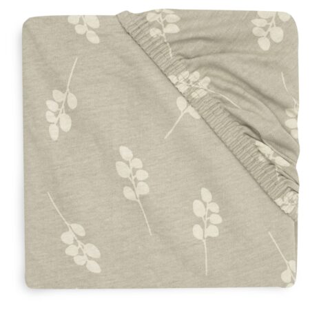 Jollein - Hoeslaken Jersey 40/50x80/90cm Twig Olive Green