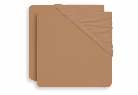 Jollein - Hoeslaken Jersey 60x120cm Biscuit (2pack)