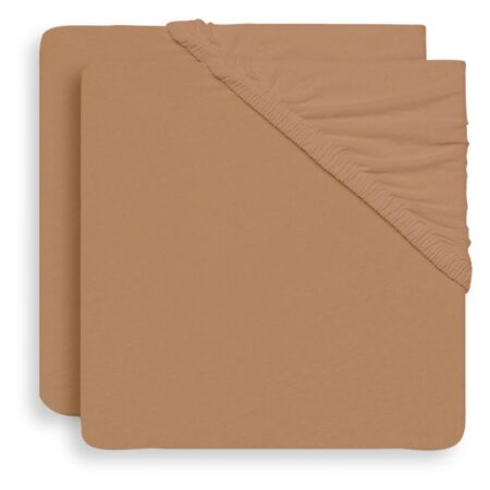Jollein - Hoeslaken Jersey 60x120cm Biscuit (2pack)