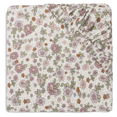 Jollein - Hoeslaken Jersey 60x120cm Retro Flowers