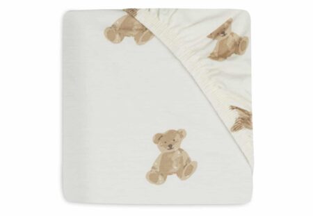 Jollein - Hoeslaken Jersey 60x120cm Teddy bear