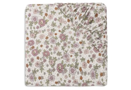 Jollein - Hoeslaken Jersey 70x140/75x150cm Retro Flowers