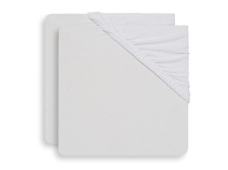 Jollein - Hoeslaken molton 40/50x80/90cm White (2pack)