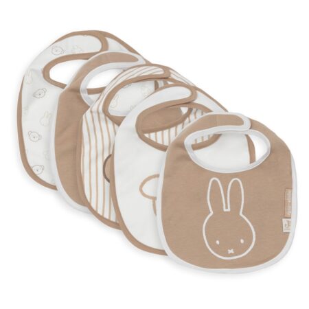 Jollein - Slab Jersey Waterproof - Miffy Heads - 5 Stuks