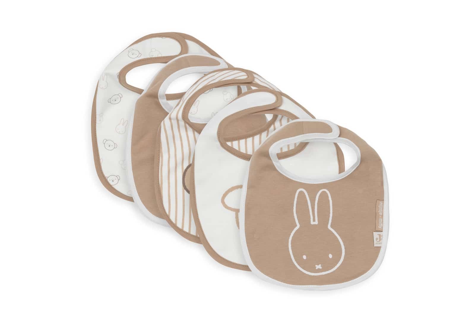 Jollein - Slab Jersey Waterproof - Miffy Heads - 5 Stuks