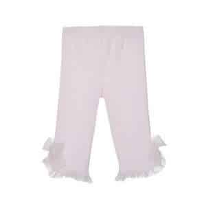 Lapin House - Legging Met Strikje Op Zijkant En Frul Aan Onderkant - Wit