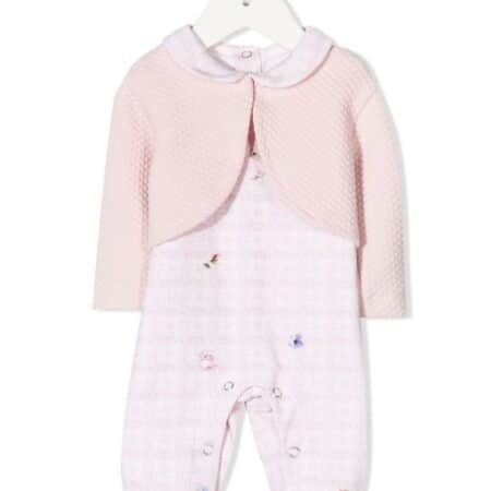 Lapin House - babypakje roze konijntjes met bolero + koffer