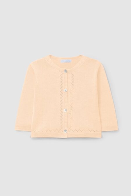 Laranjinha - Cardigan Ajour - Licht oranje