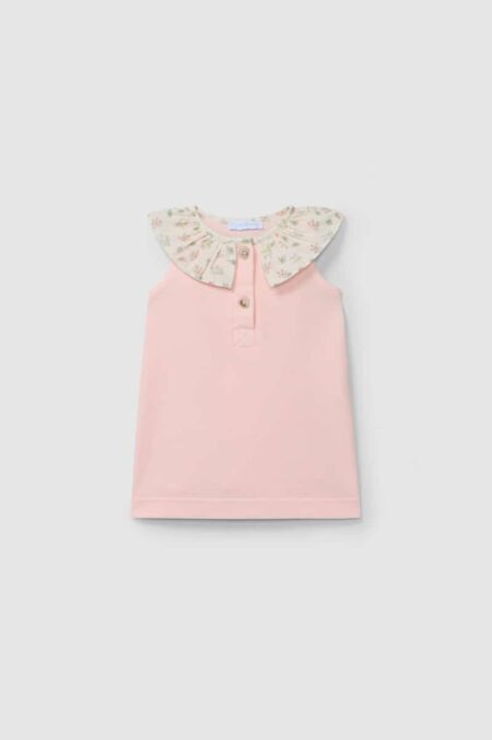 Laranjinha - Jurk met kraag - roze