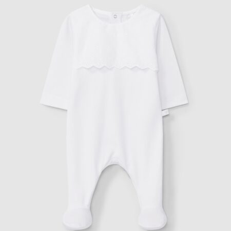 Laranjinha - Romper - Wit geborduurd