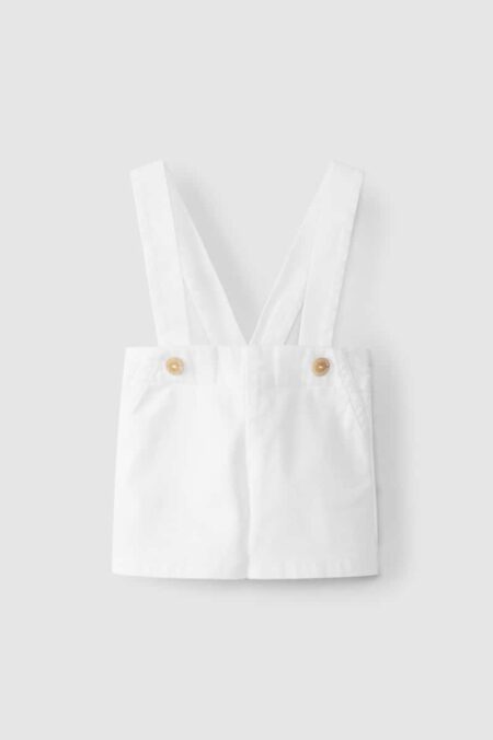 Laranjinha - Salopette Short - White