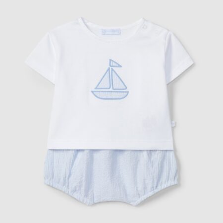 Laranjinha - Set bloomer met tshirt boot