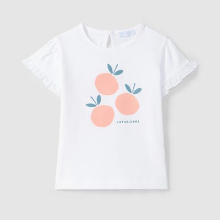 Laranjinha - T-shirt wit met fruit
