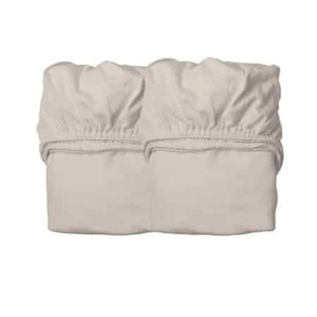Leander - Sheet for baby cot, 2 pcs., Organic Cotton, Cappuccino