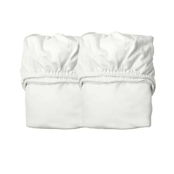 Leander - Sheet for cradle, 2 pcs, Organic Cotton, Snow