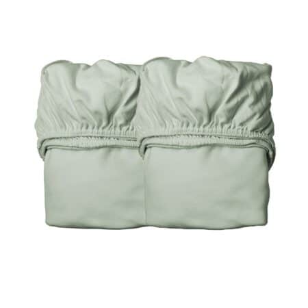 Leander - Sheet for junior bed, 2 pcs, Organic Cotton, Sage green