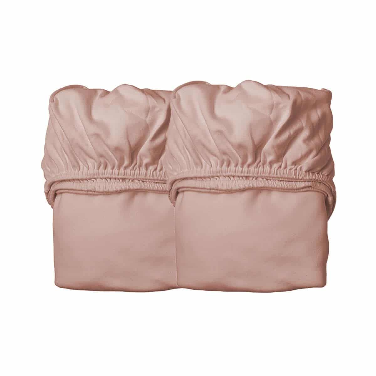 Leander - Sheet for junior bed, 2 pcs, Organic Cotton, Wood rose
