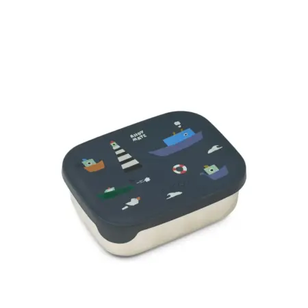 Liewood - Arthur Printed lunchbox - Sailing/ Classic navy