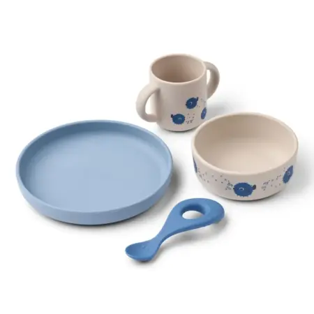 Liewood - Vivi Printed tableware set - Pufferfish / Sandy