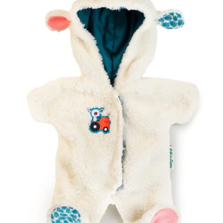 Lilliputiens - YVON Poppen-onesie schaap