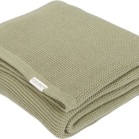 Little Dutch - Gebreid wiegdeken Olive