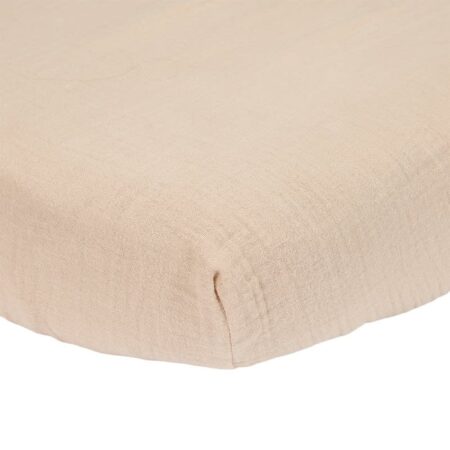 Little Dutch - Hoeslaken hydrofiel wieg Beige