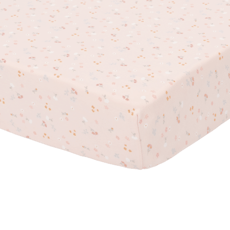 Little Dutch - Hoeslaken wieg Little Pink Flowers