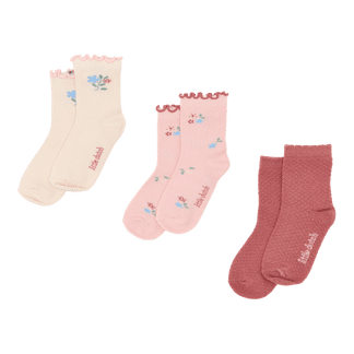 Little Dutch - Sokken 3-pack Multi Roze
