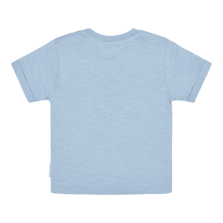 Little Dutch - T-shirt korte mouw met egeltjes Steel Blue