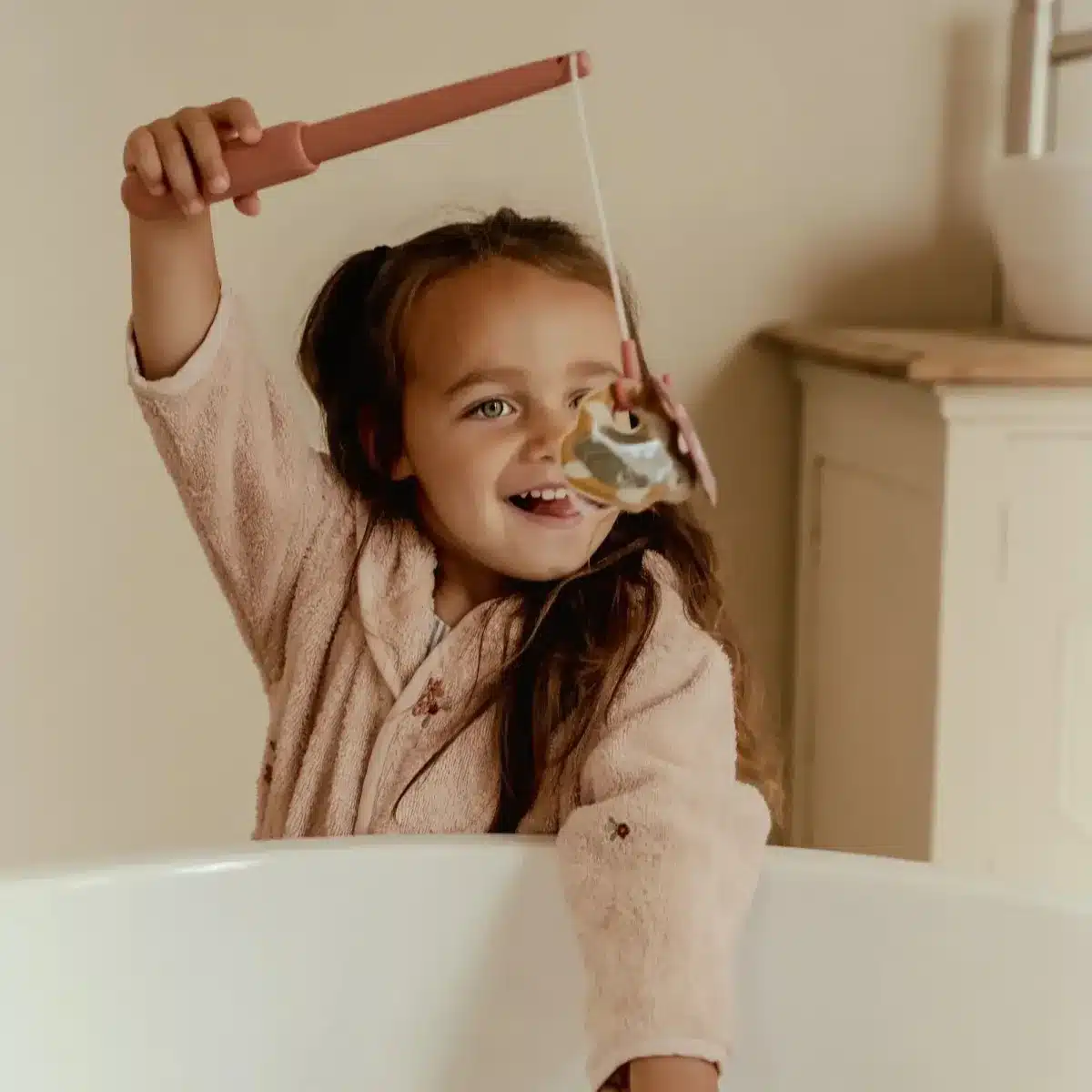 Little Dutch - bad visspel met hengel - roze