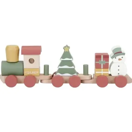 Little Dutch Toys - Blokkentrein - Kerst FSC