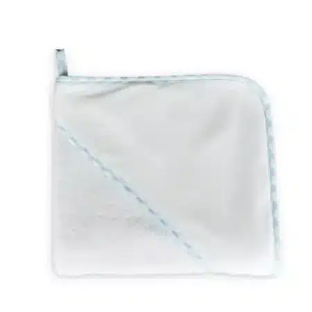 Living Nature - Kaphanddoek detail vichy blauw 80x80