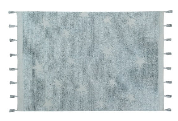 Lorena Canals - Hippy Stars Aqua Blue 120 x 175