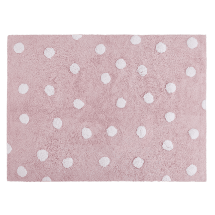 Lorena Canals - Polka Dots Pink - White 120 x 160