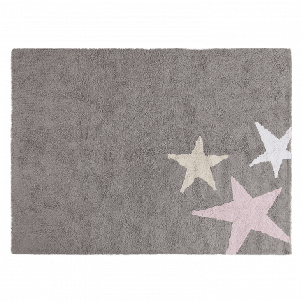 Lorena Canals - Three Stars Grey - Pink 120 x 160