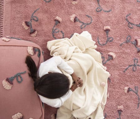 Lorena Canals - Wasbaar tapijt English Garden Ash Rose 140 x 210