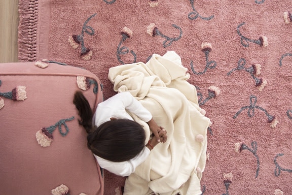 Lorena Canals - Wasbaar tapijt English Garden Ash Rose 140 x 210