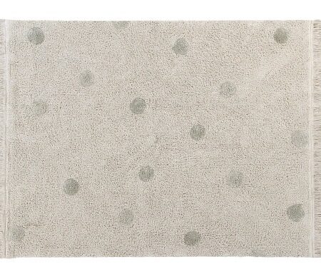 Lorena Canals - Wasbaar tapijt Hippy Dots Natural - Olive 120x160