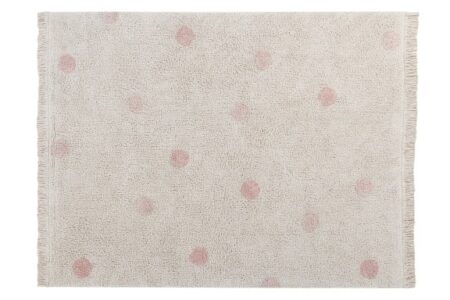 Lorena Canals - Wasbaar tapijt Hippy Dots Natural - Vintage Nude 120x160