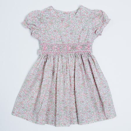 Malvi - Printed fabric Dress with short sleeves