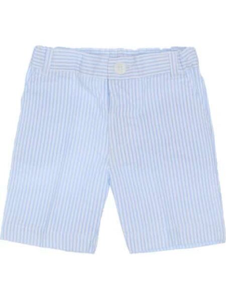 Malvi - Seersucker stripes boy bermuda - Darkblue