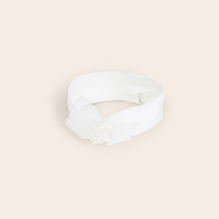 Mayoral - Haarband Met Strikje - Wit