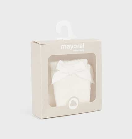 Mayoral - Kniekousen met strik - Ecru