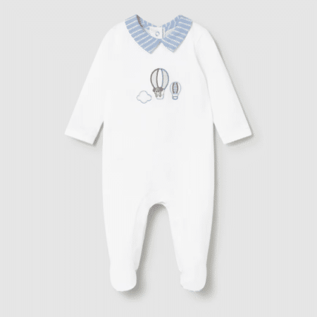 Mayoral - Long-sleeved embroidered romper newborn
