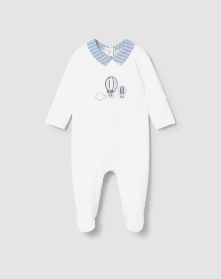 Mayoral - Long-sleeved embroidered romper newborn