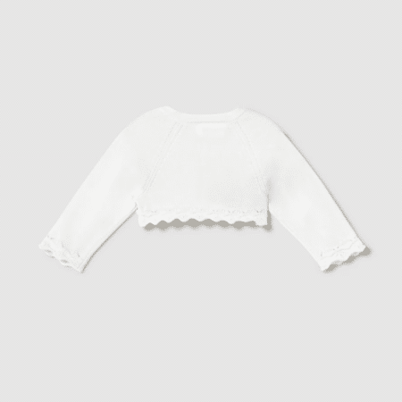 Mayoral - Newborn basic knitted cardigan - Wit