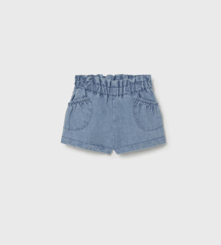 Mayoral - Newborn shorts with pockets - Denim