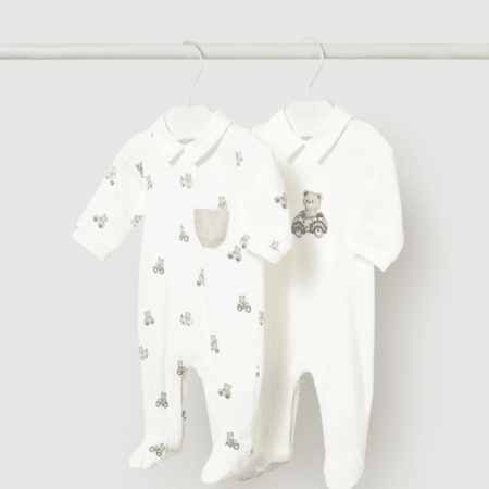 Mayoral - Set of 2 long newborn rompers